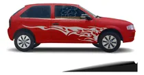 Comprar Calco Volkswagen Vw Gol Power Tattoo Flame Tunning Tuning