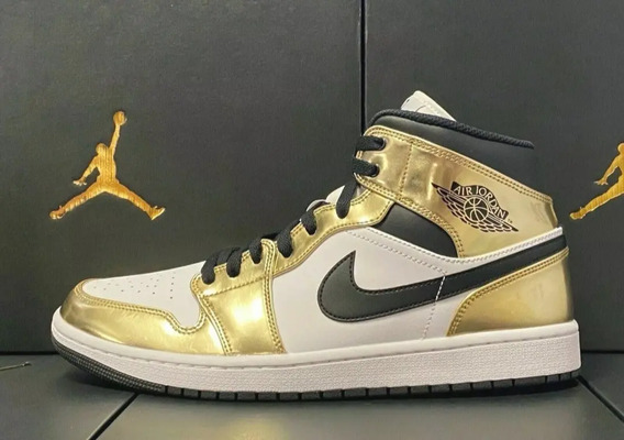 Tenis Jordan Blancos Con Dorado | MercadoLibre 📦