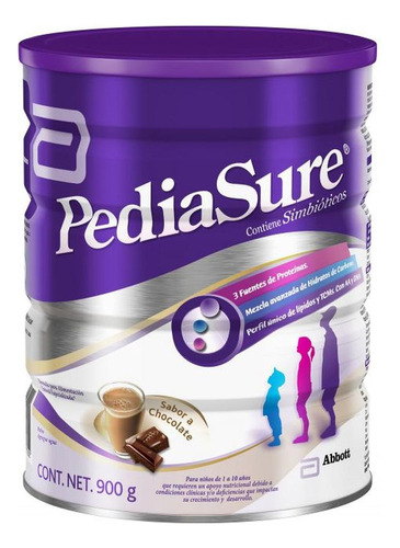 Pediasure Plus Lata Con 900 G Sabor Chocolate