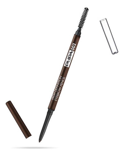 Maquillaje De Cejas Pupa High Definition Eyebrow Pencil Color 02 Brown