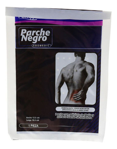 Parche Negro Promedic Bolsa Con 1 Pieza