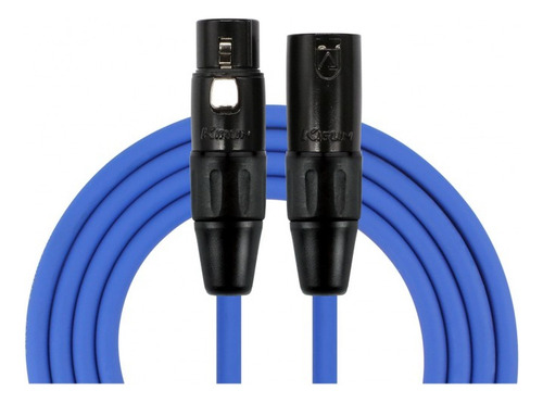 Cable Micrófono Xlr Macho A Xlr Hembra 3 Metros Azul Kirlin