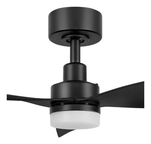 Ventilador De Techo De 52'' Para Interior Led Blanco Cantidad De Aspas 3 Estructura Negro Aspas Negro Diámetro 52 Material De Las Aspas Plástico