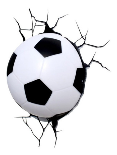 Lámpara Mural 3d Balón Fútbol