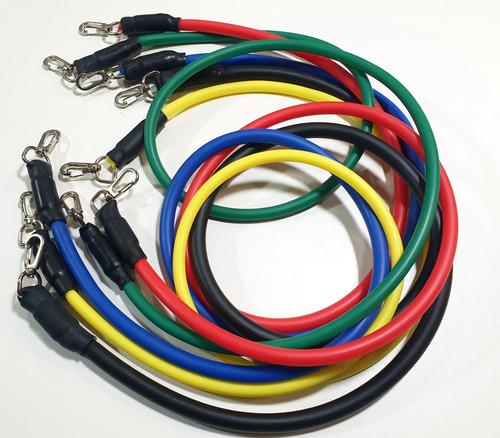 Set 5 Bandas Elásticas Fitness Funcional Yoga Gym Pilates Cf