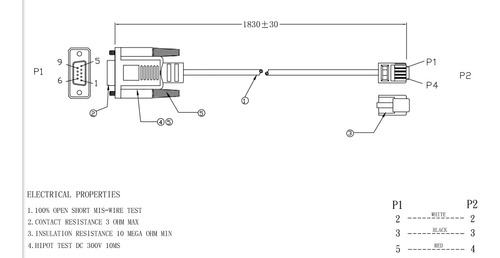Red Lan Lianshu Rs232 Db9pin Hembra A Rj11 Rj12 6p6c Lan Se