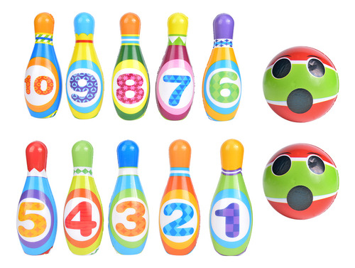 Juego De Bolos Y Bolas De Boliche De Juguete Para Interiores