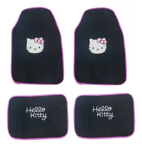 Kit 4 Tapetes Hello Kitty Rosa Lincoln Mark Lt 2014