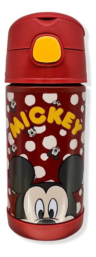 Garrafa Térmica Inox Click Com Canudo Mickey Mouse Zc