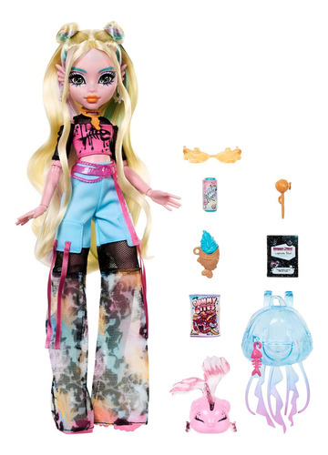 Boneca Monster High Lagoona Blue Novo Visual C/ Pet E Acess