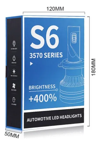 Kit Focos De Led 20000lm 80w H7 Luz Alta O Baja For Bmw