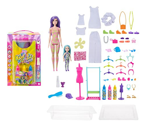 Set De Regalo Barbie Color Reveal Tiedye Fashion Maker