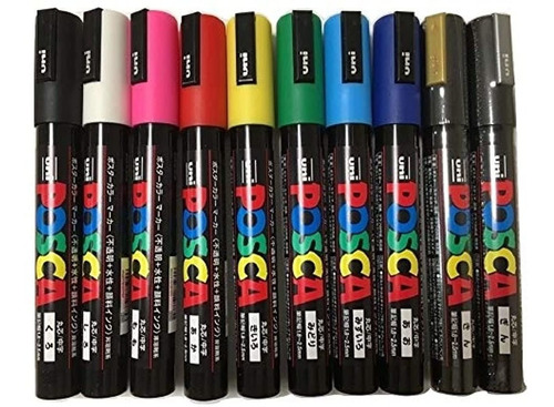 Pack De 10 Marcadores Colores Variados.marca Pyle