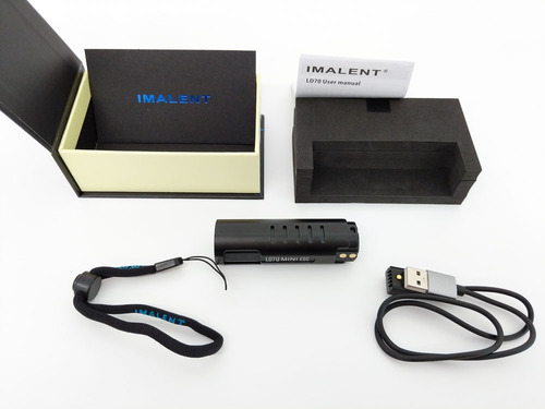 Lanterna Imalent Ld70 Edc 4000lm Oled Display Usb Magnético
