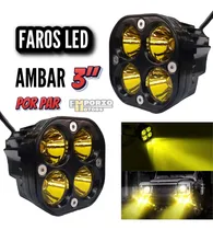Comprar Faros Led 3 Pulgadas 4 Leds Amarillos Tipo Cubo Universales