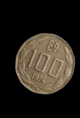 Moneda Chile  100 Escudos  1974