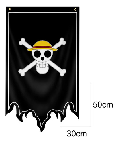 Bandera One Piece Monkey D. Luffy 50 X 30cm Pirata Cosplay