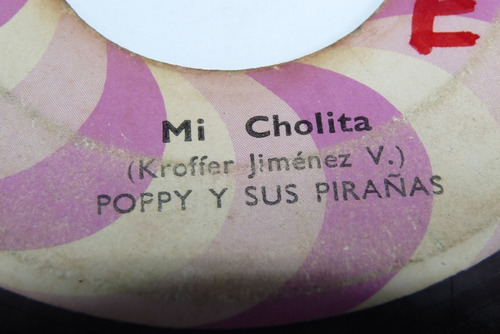 Jch- Popy Y Sus Pirañas Mi Cholita Salsa Cumbia 45 Rpm