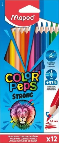 Lápices Colores Maped Colorpeps Strong X 12. Mejor Calidad