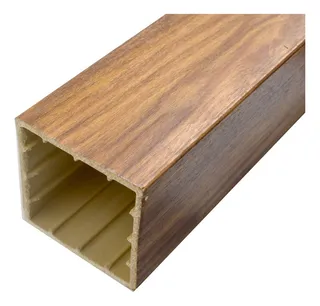 Poste Celosia Pergola Interior Wpc Tipo Madera Cocoa 10 Pz