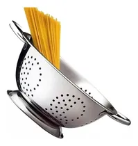 Comprar Escorredor De Macarrão Massa Inox Utensílios De Cozinha Top