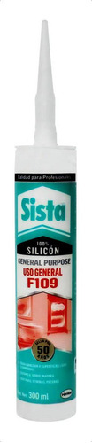 Silicón Uso General Negro 300 Ml F109 Sista