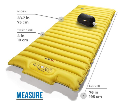 Grosor Adicional | Colchoneta De Dormir Ancha Plus Bomb...