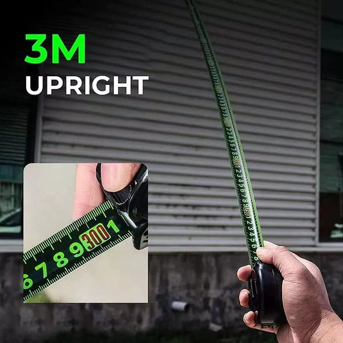 `cinta Métrica Flexómetro Regla Retractil Fluorescent 10m