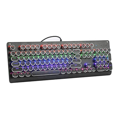 E-yooso Usb K600 Retro Teclado De Juego Mecánico 104 S119d