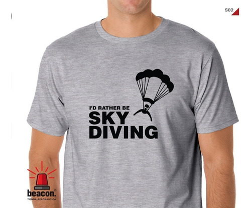 Remera Paracaidas Paracaidismo Skydiving Beacon