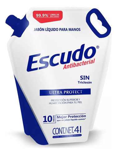 Escudo Ultra Protect jabon liquido antibacterial 4L 