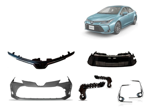Kit Parachoque Dianteiro Completo Corolla 2020 2021 