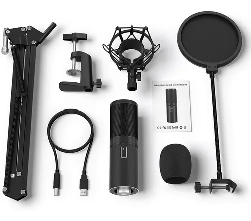 Kit De Microfono Tonor Usb Microfono De Condensador Q9 Micro