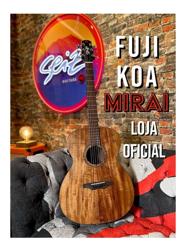 Violão Seizi Supreme Fuji Mirai  Koa Com Bag