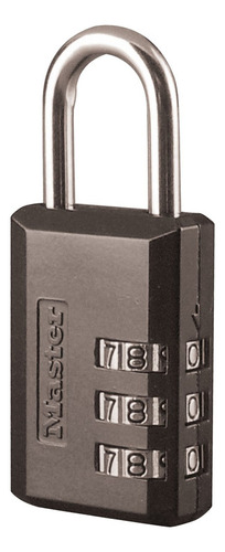 Candado De Combinación Master Lock, 1, Negro, 647d