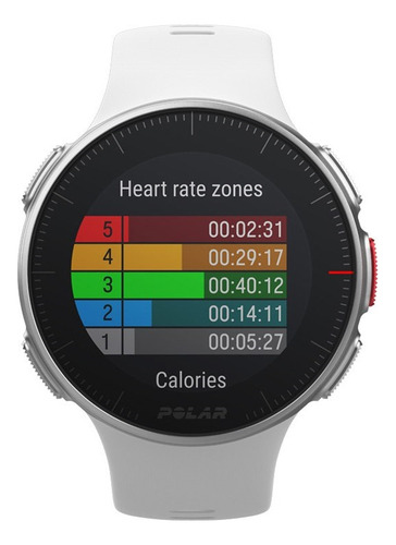 Reloj Pulsómetro Polar Vantage V Gps Sensores Color Del Bisel Blanco Color Del Fondo Blanco