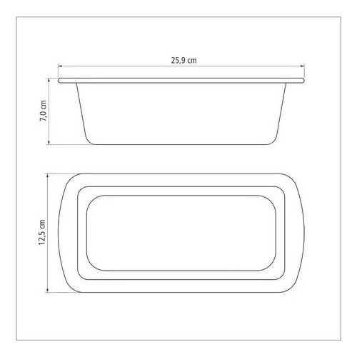Molde Budin Pan 22cm Teflon Brasil Tramontina 1.20 Litros