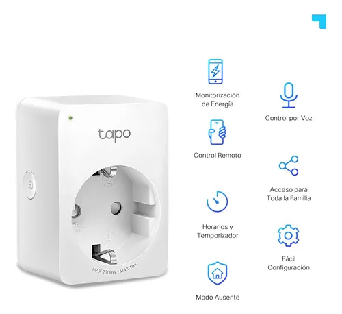Enchufe Inteligente TP-LINK TAPO P110 WiFi Monitoreo Energético