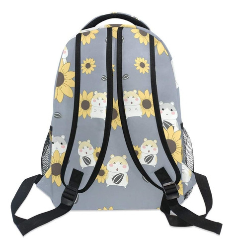 Mochila Escolar Fondo Amarillo Llama Bookbag Para Niños Niña