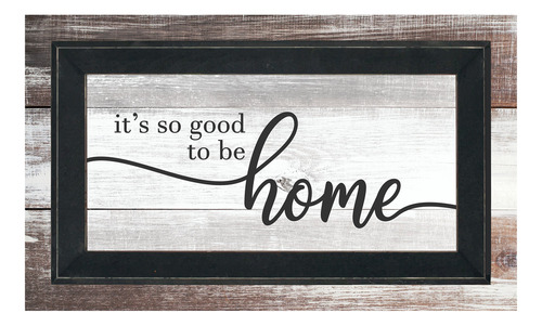 Letrero Paleta Texto Ingl «it's Good Be Home» Timberprintz X