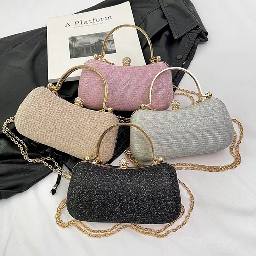 Elegante Bolso De Fiesta Y Cena Con Cadena