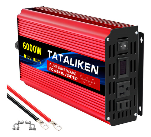 Inversor de voltaje 12v-110v60hz 6000w onda sinusoidal pura
