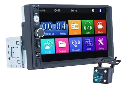 Cámara De Visión Trasera Usb Con Radio De Coche De 1 Din, Un