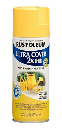 Spray Pintura Ultracover Amarillo Sol 2x Colores Rust Oleum