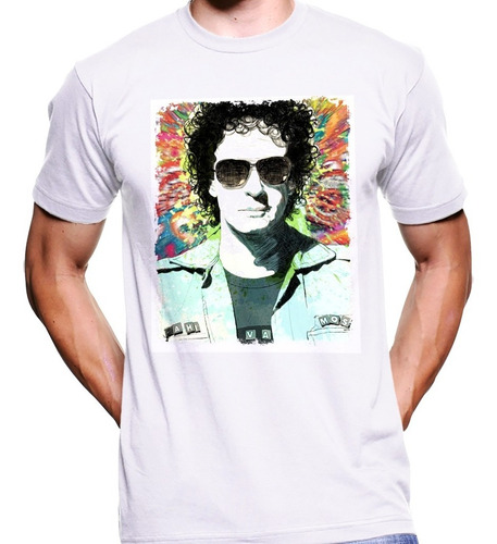 Camiseta Premium Dtg Rock Estampada Gustavo Cerati 05