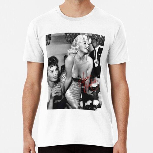 Remera Jayne Mansfield Blonde Bombshell Pinup 1950 Antiguo G