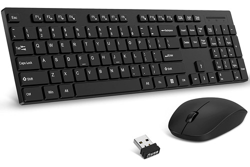 Combo Inalámbrico De Teclado Y Mouse, Btios Slim Quick Free