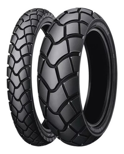 Juego Cubiertas Dunlop D604 120 80 18 300 21 Xr 250 Moto Xtz