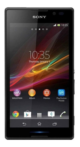 Sony Xperia C Dual SIM 4 GB preto 1 GB RAM