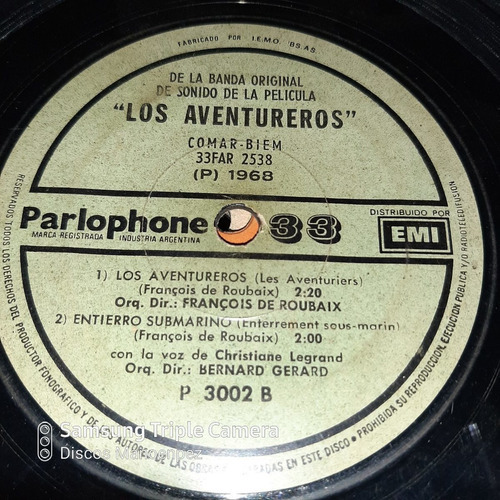 Simple Banda Original Pelic Los Aventureros Parlophone C19